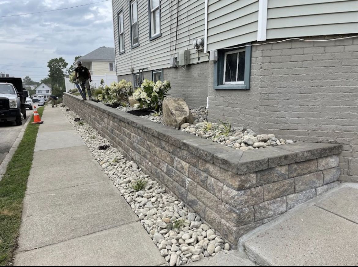 Northscapes Inc designs and installs retaining walls in Cranston for erosion control, landscaping, and structure. Stone, block, tiered walls—free estimate.